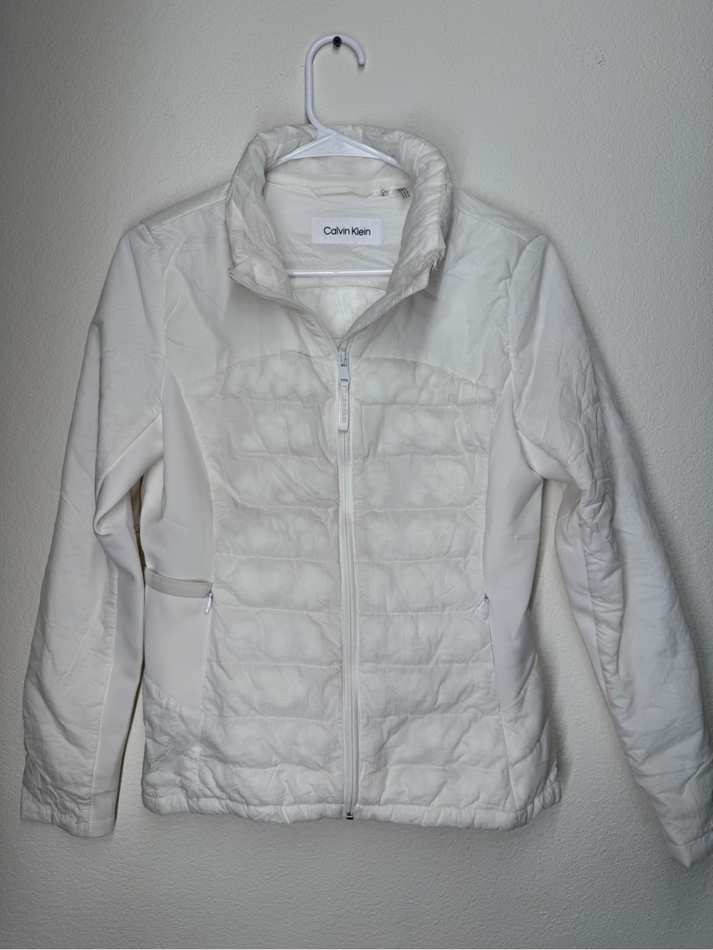 Calvin Klein WhiteQuilted Hybrid Jacket